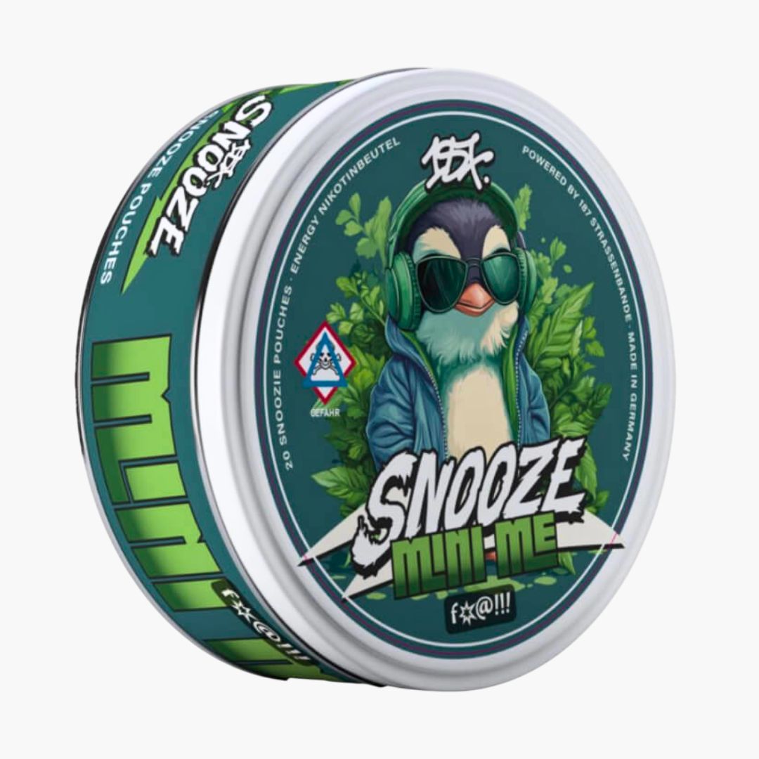 SNOOZE Mini Me Nikotinbeutel – Grüner Minzgeschmack mit Pinguin-Design kaufen in Österreich bei Four5
