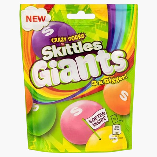 Skittles Giants Crazy Sours 136 g – extra große, saure Fruchtbonbons bei Four5
