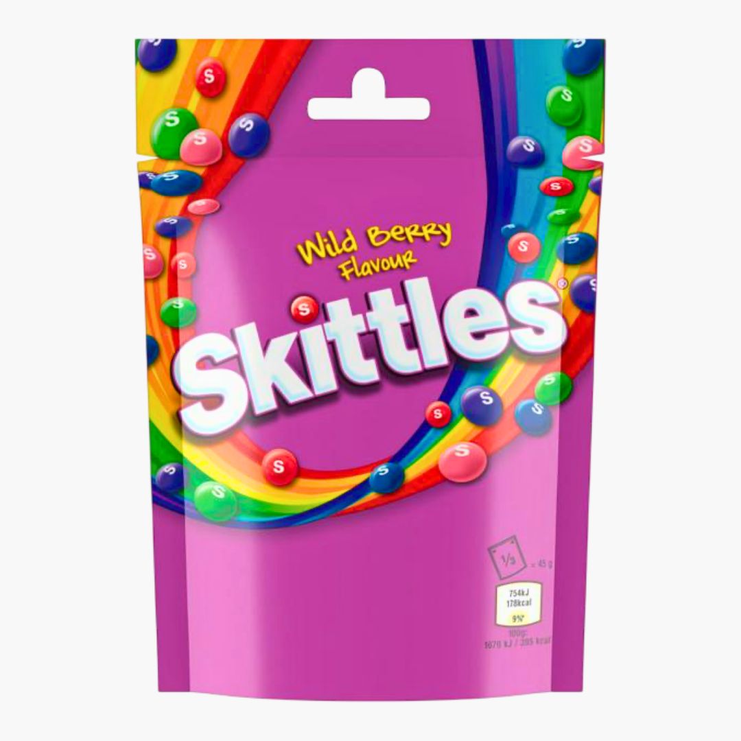 Skittles Wild Berry 136 g – vegane Kaubonbons mit Beerengeschmack – bunt & fruchtig – jetzt bei Four5 erhältlich