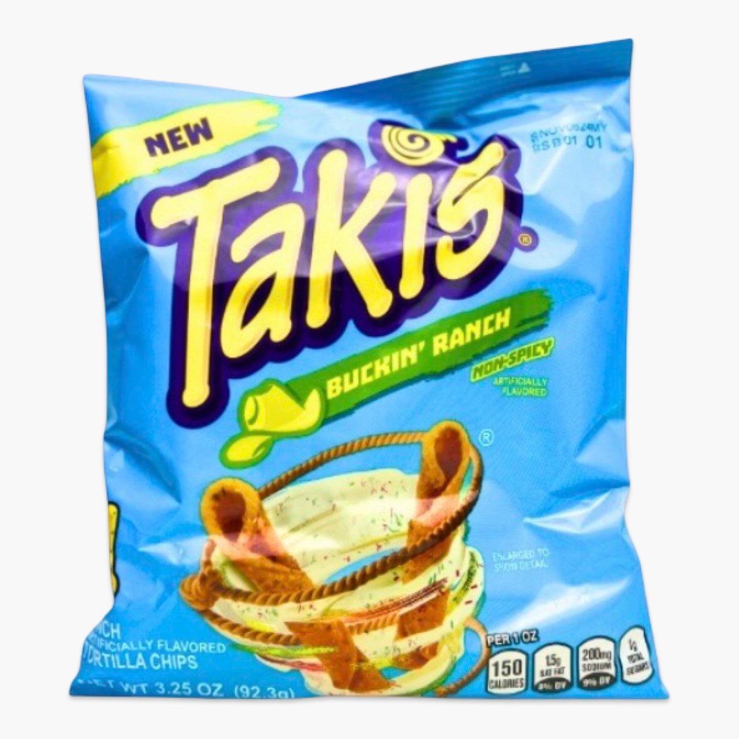 Takis Buckin’ Ranch 92,3 g – gerollte Maissnacks mit Ranch-Geschmack, cremig-würzige Chips in typischer Takis-Optik aus den USA