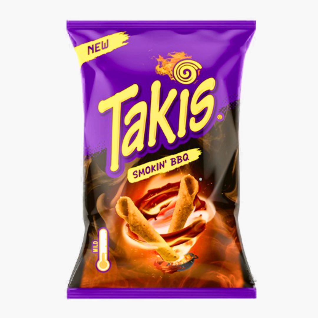 Takis Smokin BBQ 100 g – gerollte Tortilla Chips mit rauchigem Barbecue-Geschmack bei Four5