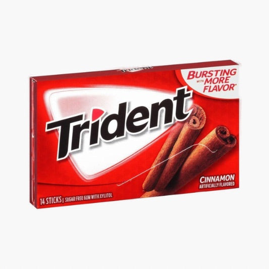 Trident Kaugummi Cinnamon 31 g – zuckerfreier US-Kaugummi mit intensivem Zimtgeschmack und langanhaltender Frische bei Four5