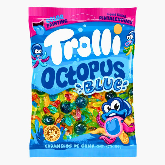 Trolli Octopus Blue 100 g – blaue Fruchtgummis in Oktopus-Form mit fruchtigem Geschmack kaufen bei Four5