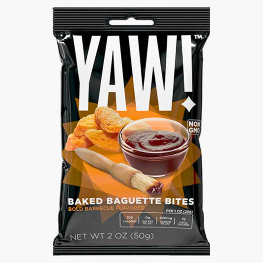 YAW! Baguette Snack Barbecue 50 g – knusprige Baguette-Bites mit BBQ-Geschmack bei Four5